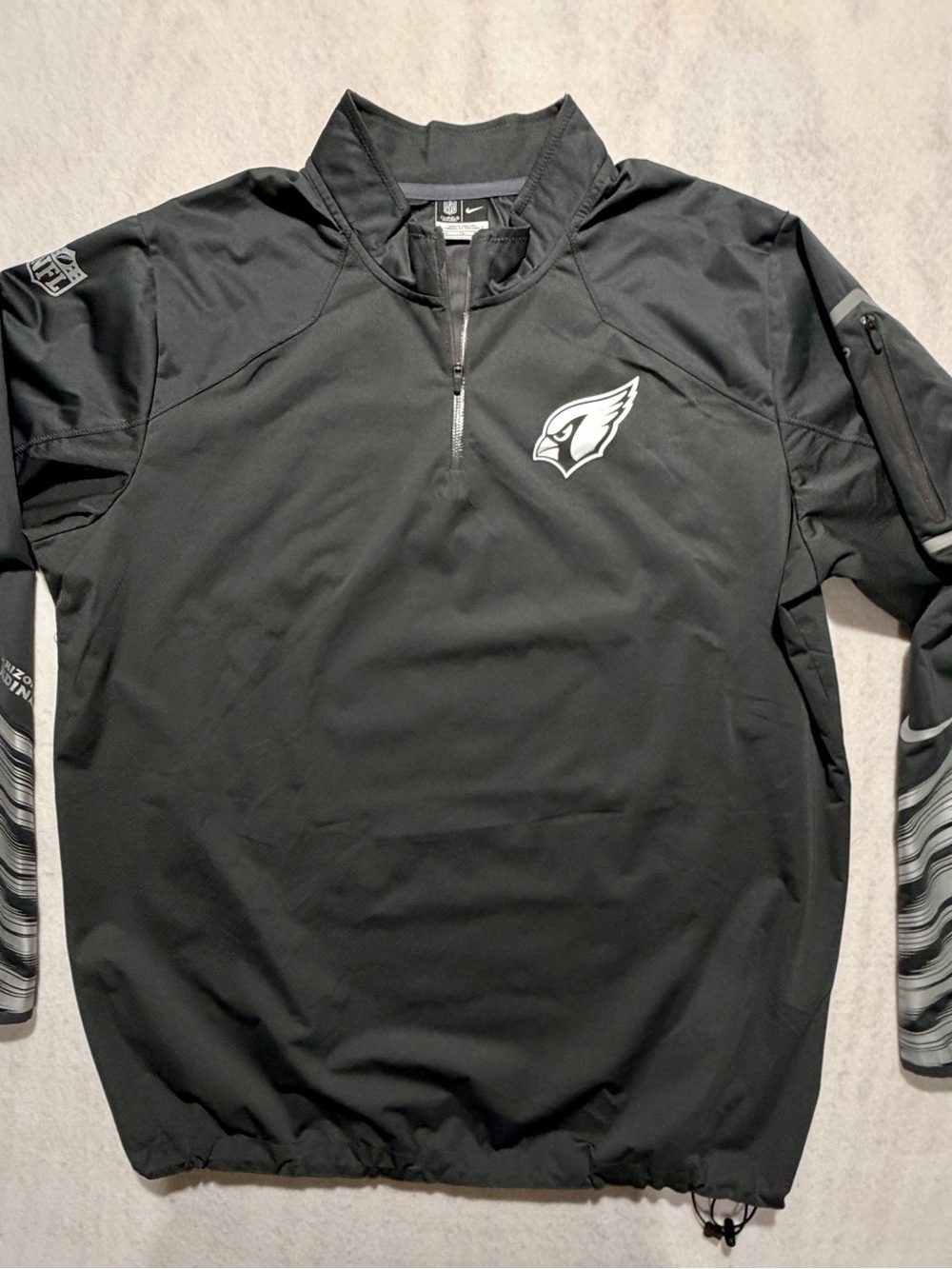 Nike NFL Arizona Cardinals sideline windbreaker Charcoal Gray-Men’s XL